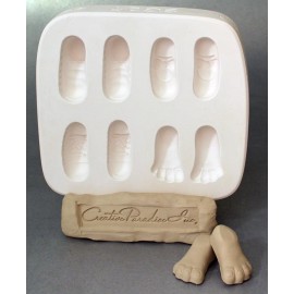 Cartoon Feet Sprig for Clay Work